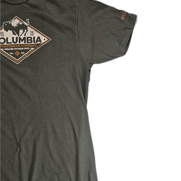 Columbia Shirt Mens Large Buffalo Graphic Outdoors Greater Outdoor Gear Tee - Picture 5 of 5
